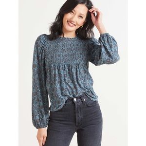 Nation LTD Marion Babydoll Top in Wild Heart